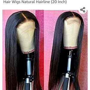 Lace front human hair wig 16 in